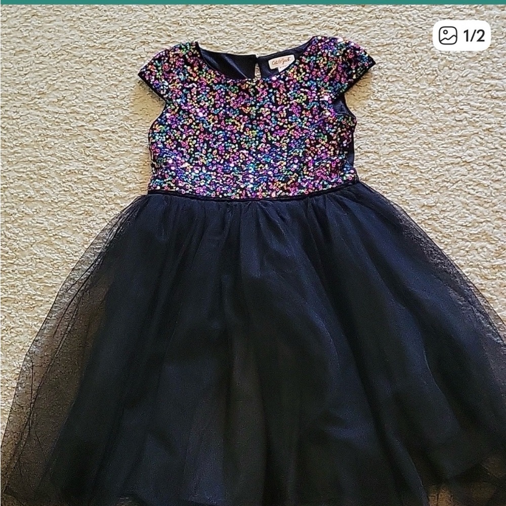 Cat & Jack Multicolor Sequin Top